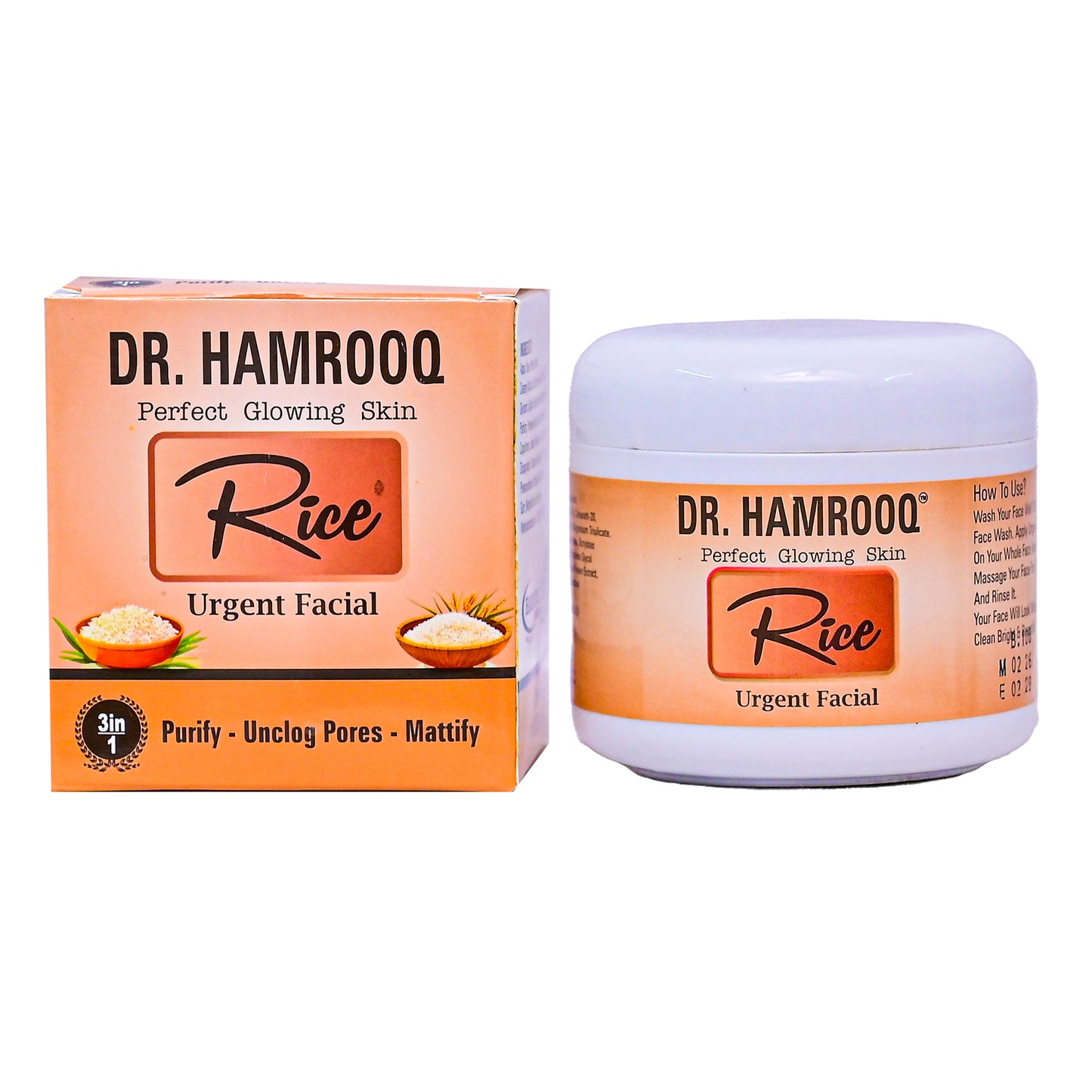 Dr. Hamrooq Rice Urgent Facial