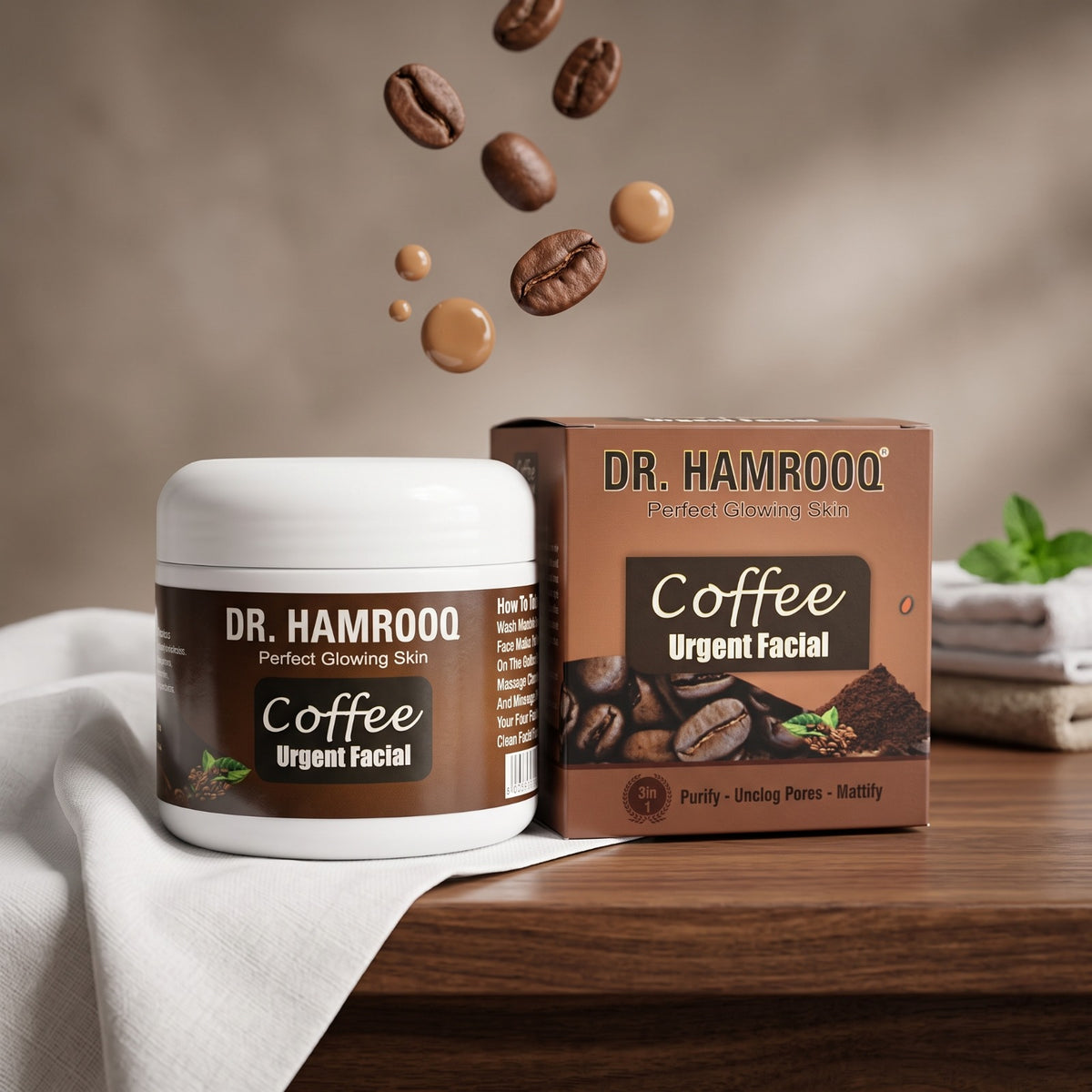 Dr. Hamrooq Coffee Urgent Facial