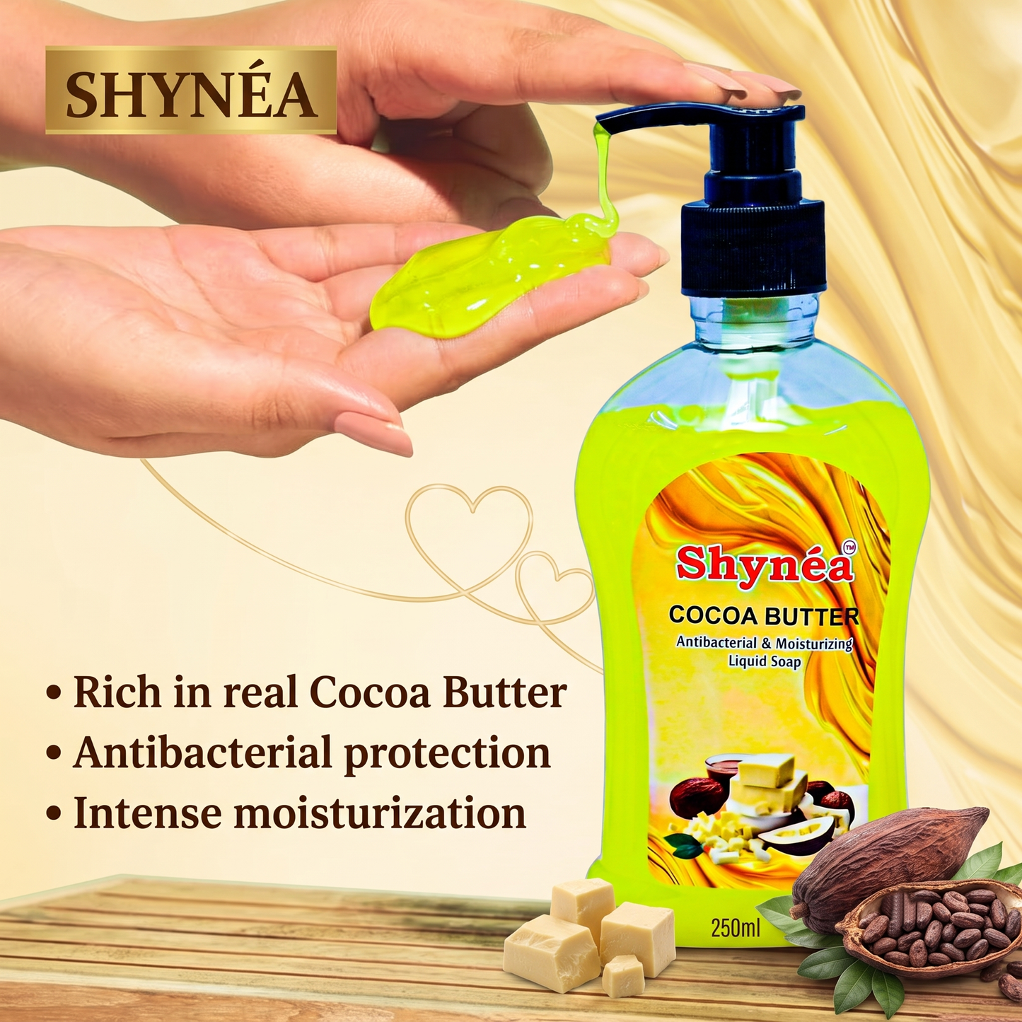 Shynéa Antibacterial Liquid Handwash (Cocoa Butter)
