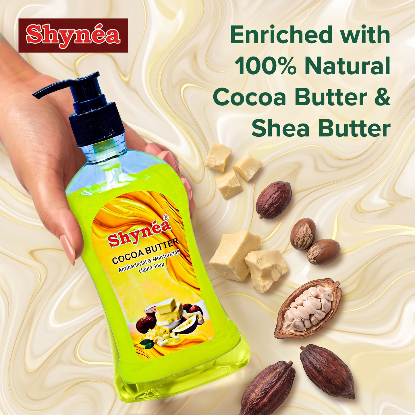 Shynéa Antibacterial Liquid Handwash (Cocoa Butter)
