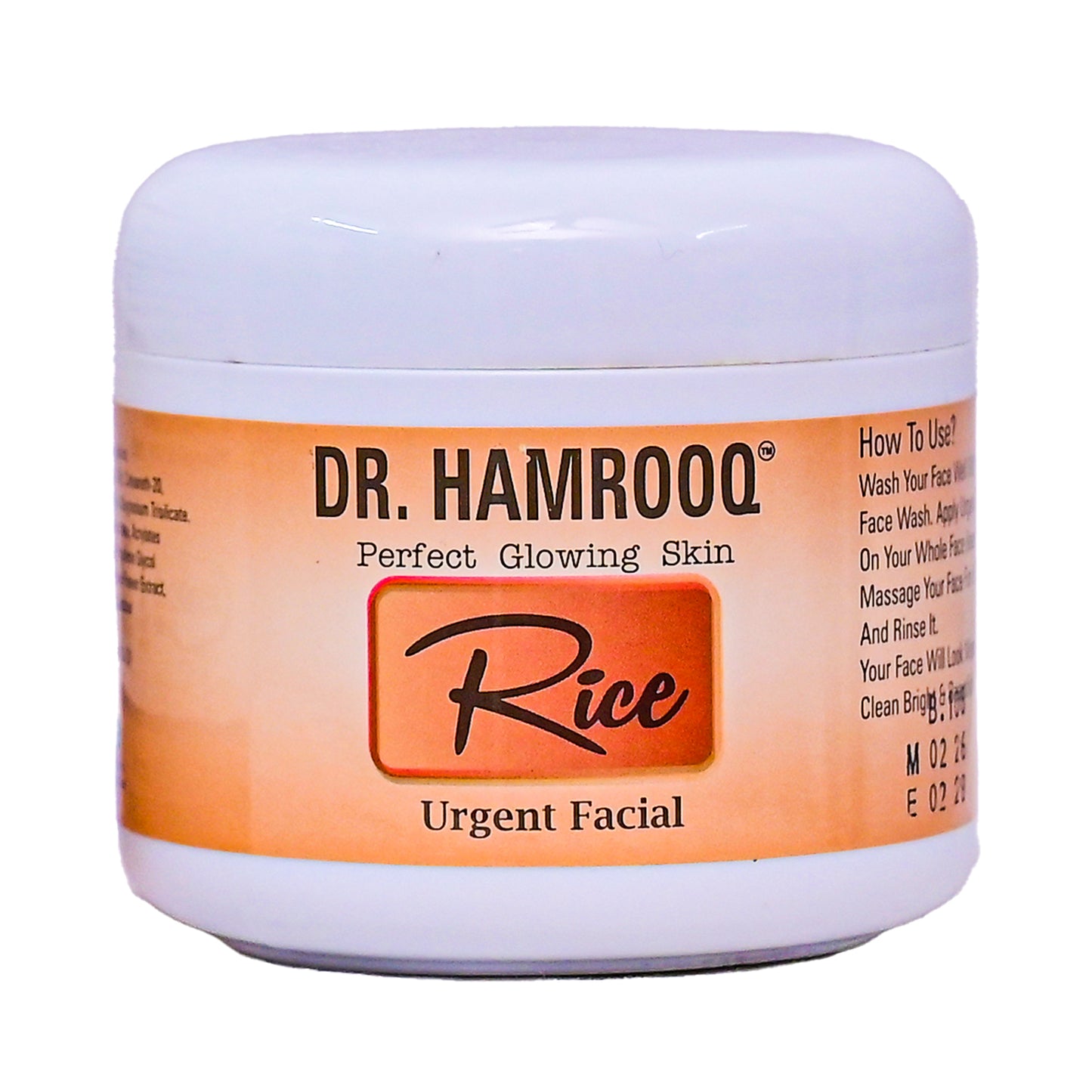 Dr. Hamrooq Rice Urgent Facial