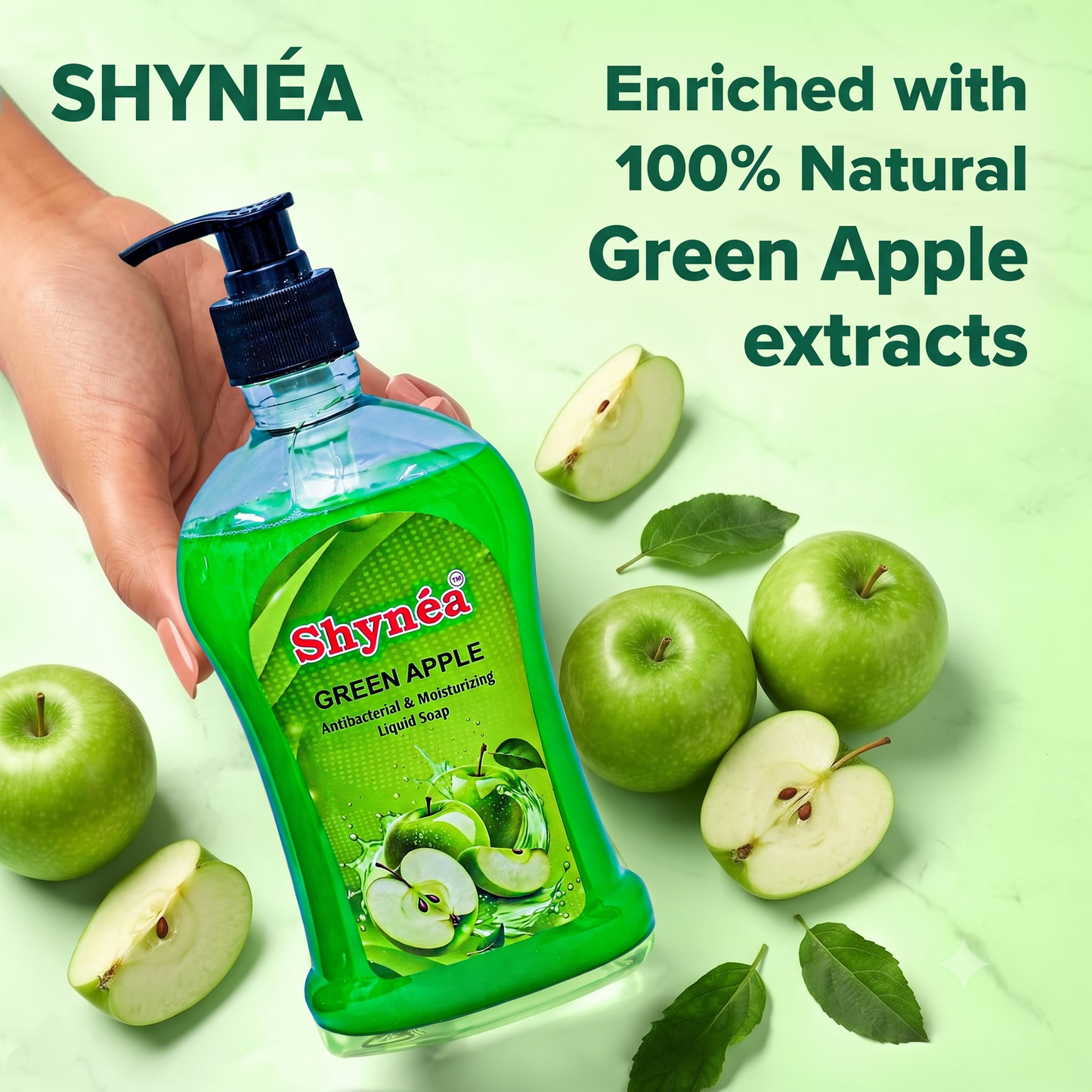Shynéa Antibacterial Liquid Handwash (Green Apple)