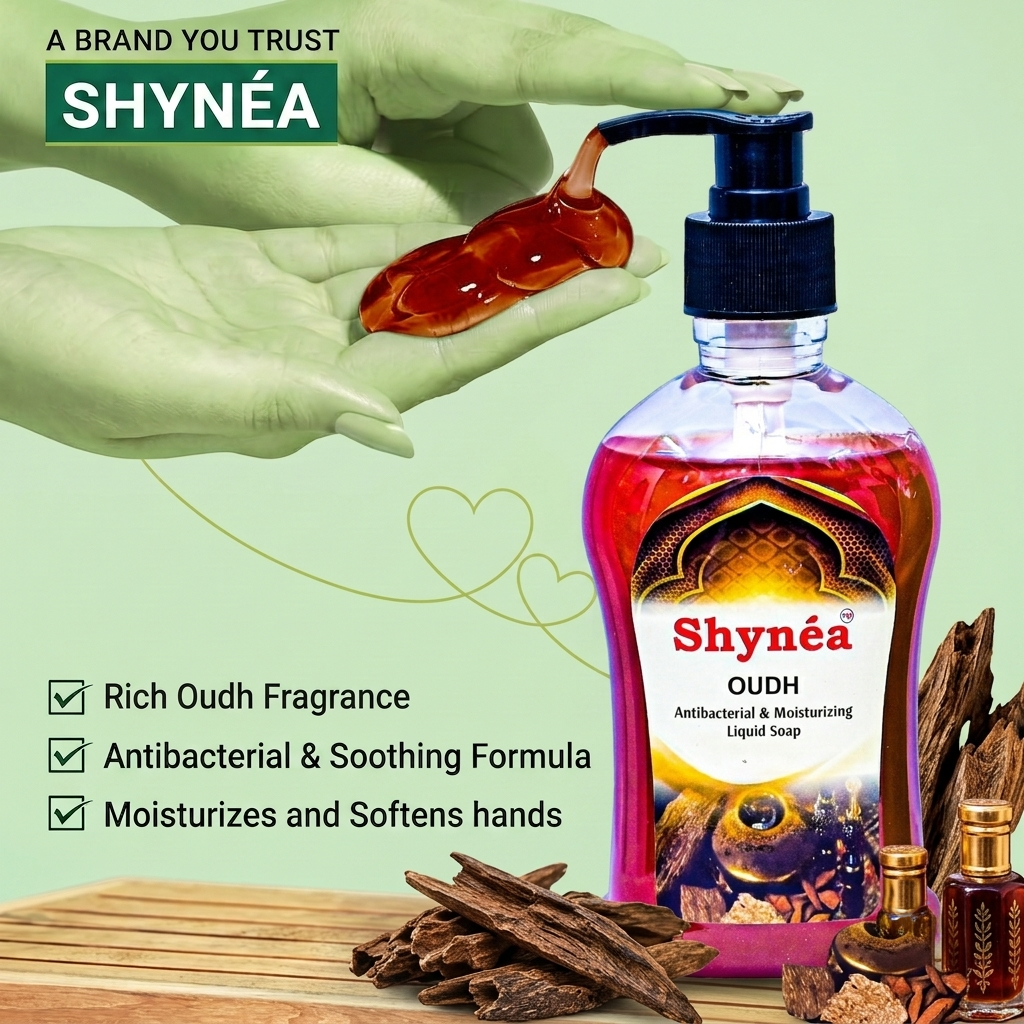 Shynéa Antibacterial Liquid Handwash (Oudh)