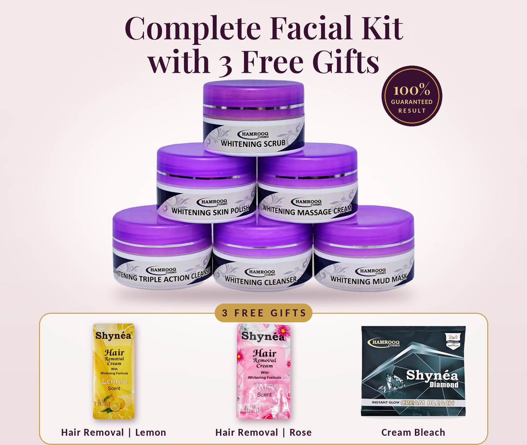 Complete Whitening Facial Kit (6-Piece) + 3 FREE Gifts