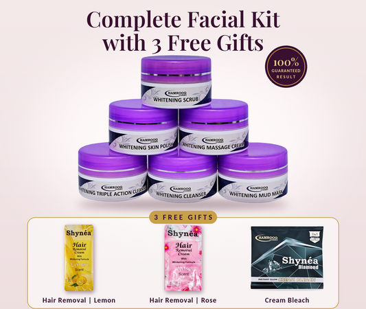 Complete Whitening Facial Kit (6-Piece) + 3 FREE Gifts