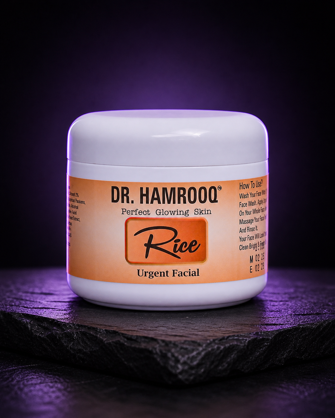 Dr. Hamrooq Rice Urgent Facial